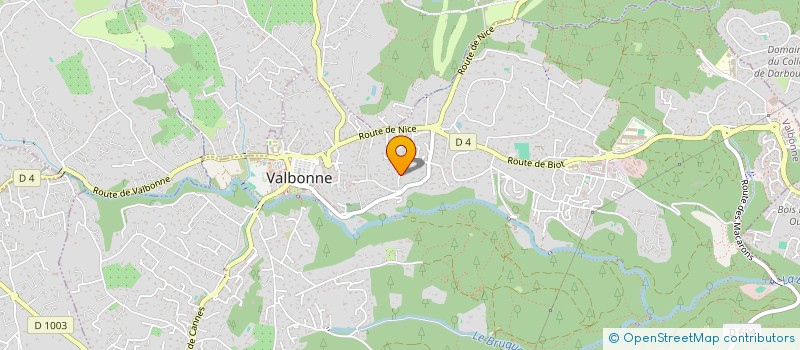 localisation de l'entreprise MONSIEUR YANN CRINE à VALBONNE