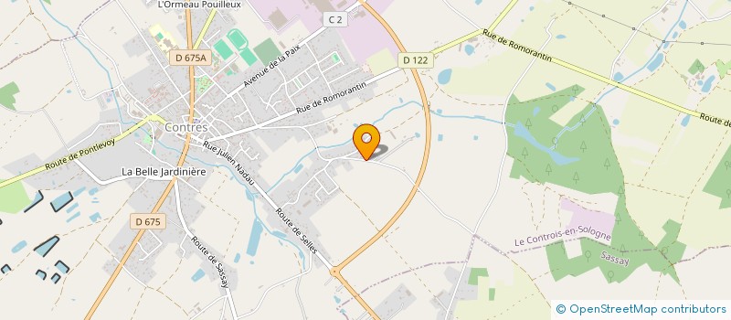 localisation de l'entreprise MONSIEUR YANN CUVELETTE  LE CONTROIS-EN-SOLOGNE