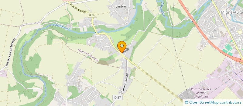 localisation de l'entreprise MONSIEUR YANN DADILLON  MIGNE-AUXANCES