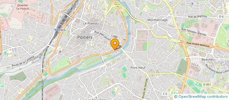 localisation de l'entreprise MONSIEUR YANN DALLEMAGNE à POITIERS