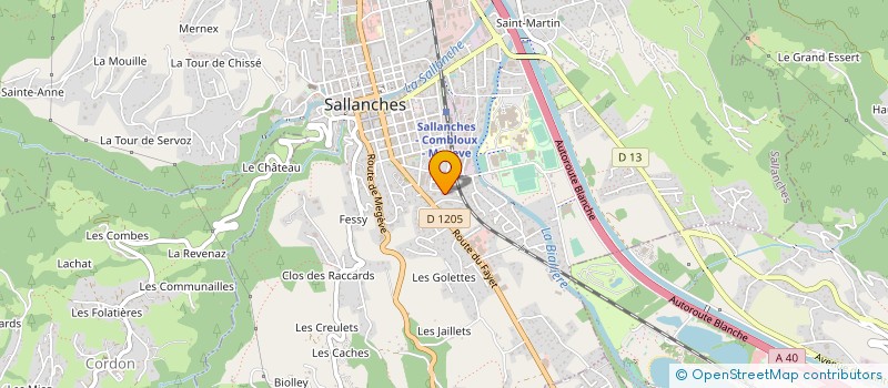 localisation de l'entreprise MONSIEUR YANN DARRAS à SALLANCHES