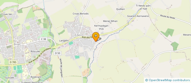 localisation de l'entreprise MONSIEUR YANN DARU  EDERN