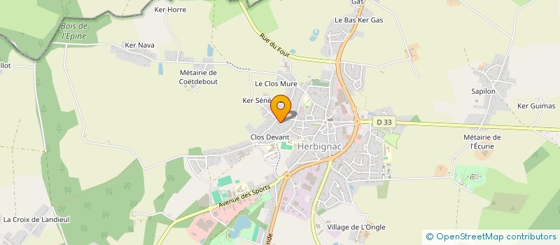 localisation de l'entreprise MONSIEUR YANN DARZACQ  ASSERAC