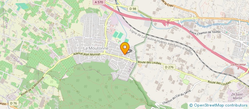 localisation de l'entreprise MONSIEUR YANN DAVID  LA CRAU