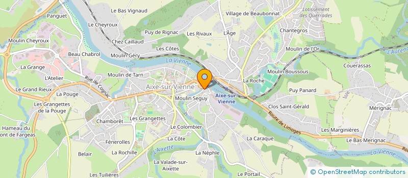 localisation de l'entreprise MONSIEUR YANN DE DOBBELERE  AIXE-SUR-VIENNE