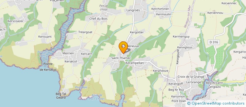 localisation de l'entreprise MONSIEUR YANN DE KEYZER  MOELAN-SUR-MER