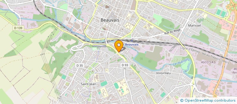 localisation de l'entreprise MONSIEUR YANN DEBRAY  BEAUVAIS