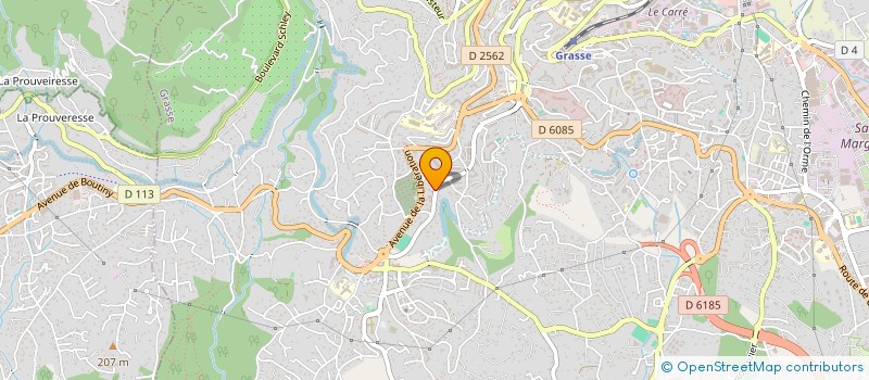 localisation de l'entreprise MONSIEUR YANN DEBRAY  GRASSE