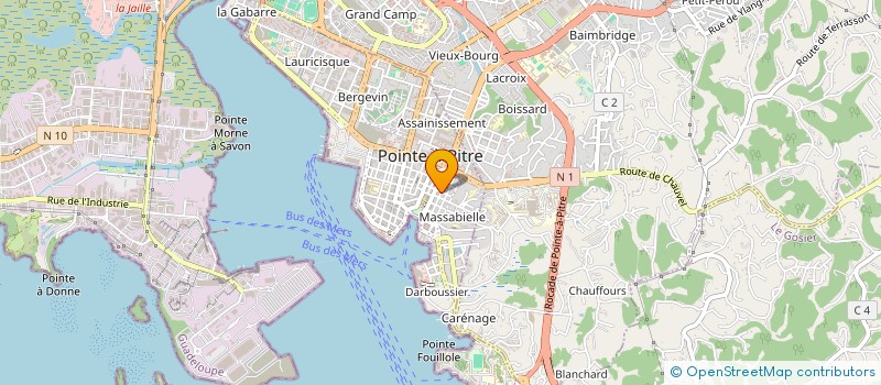 localisation de l'entreprise MONSIEUR YANN DECHAMPS  POINTE-A-PITRE