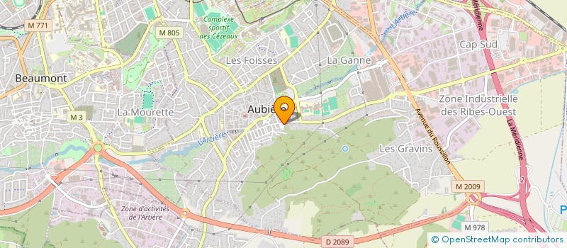 localisation de l'entreprise MONSIEUR YANN DECHARRIERE  AUBIERE