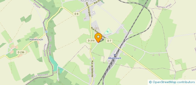 localisation de l'entreprise MONSIEUR YANN DEFOSSE  ABANCOURT