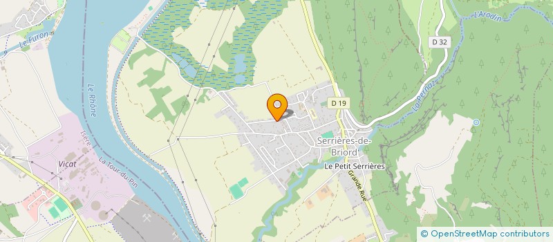 localisation de l'entreprise MONSIEUR YANN DELRIEU  SERRIERES-DE-BRIORD