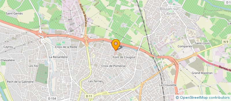 localisation de l'entreprise MONSIEUR YANN DELSARTE  BEZIERS
