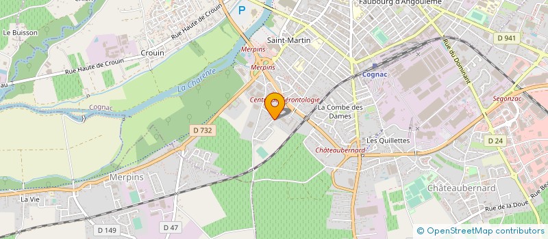 localisation de l'entreprise MONSIEUR YANN DENECHAUD à COGNAC