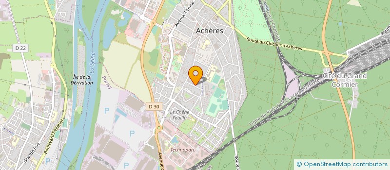 localisation de l'entreprise MONSIEUR YANN DERRIENNIC  ACHERES