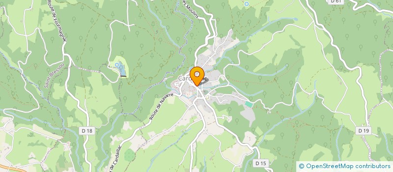 localisation de l'entreprise MONSIEUR YANN DIDIERLAURENT  CARDAILLAC