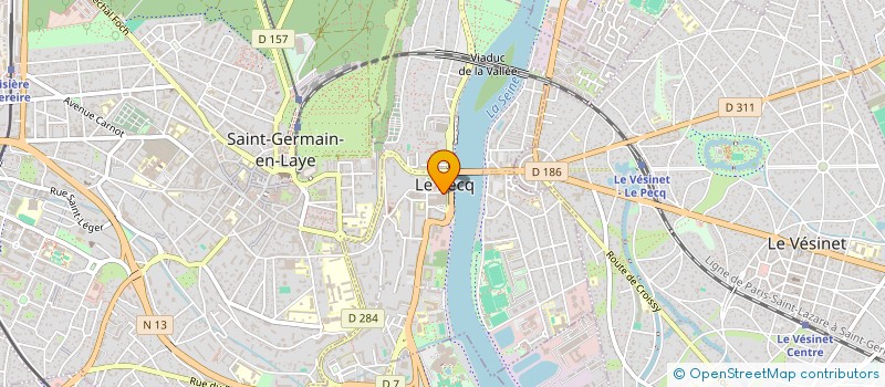 localisation de l'entreprise MONSIEUR YANN DJOUADOU  LE PECQ