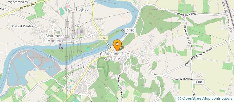 localisation de l'entreprise MONSIEUR YANN DONZELOT  CHATEAUNEUF-SUR-ISERE