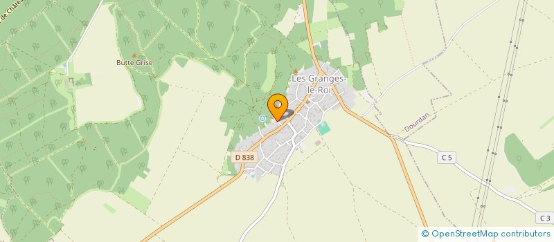 localisation de l'entreprise MONSIEUR YANN DOUBLET à LES GRANGES-LE-ROI