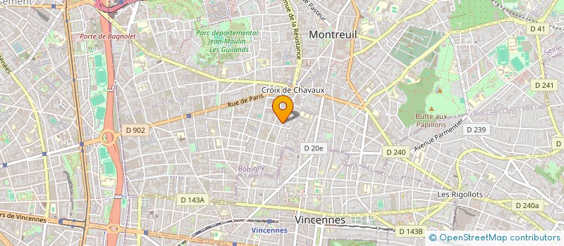 localisation de l'entreprise MONSIEUR YANN DUBOIS à MONTREUIL