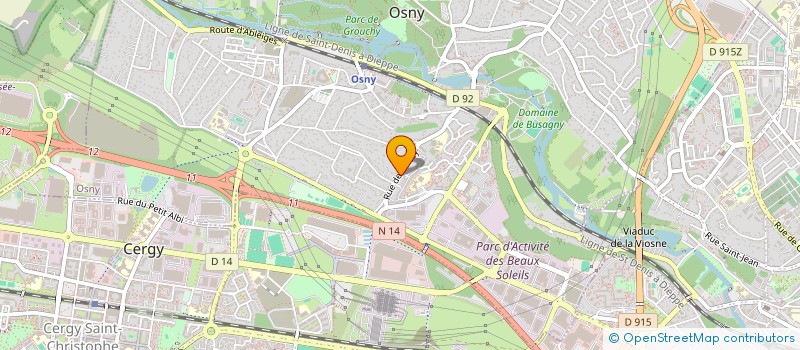 localisation de l'entreprise MONSIEUR YANN DUCIAU  OSNY