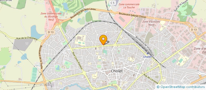 localisation de l'entreprise MONSIEUR YANN DUFEIL à CHOLET