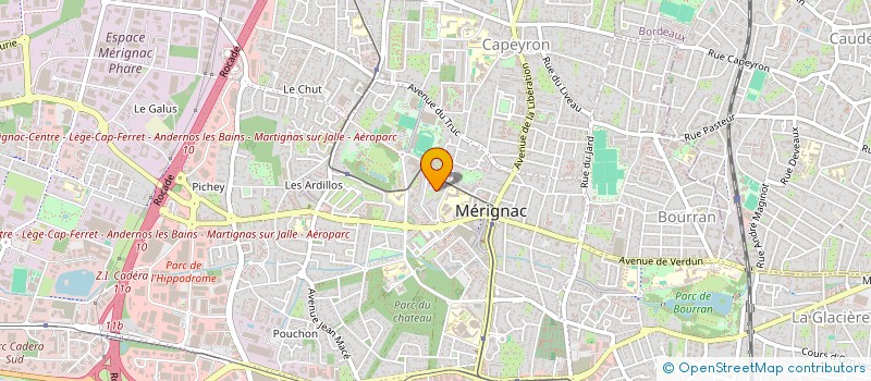 localisation de l'entreprise MONSIEUR YANN DUHALDE  MERIGNAC