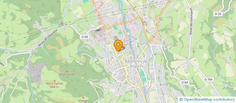 localisation de l'entreprise MONSIEUR YANN DUMEYNIE  BAGNERES-DE-BIGORRE