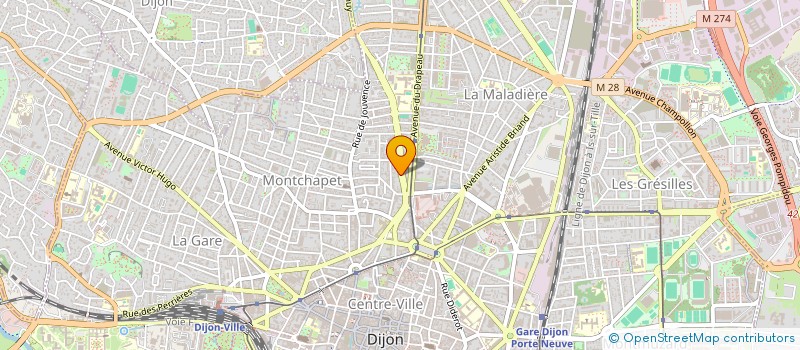 localisation de l'entreprise MONSIEUR YANN DUONG  DIJON