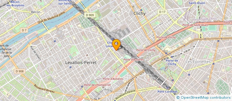 localisation de l'entreprise MONSIEUR YANN DURAND à LEVALLOIS-PERRET
