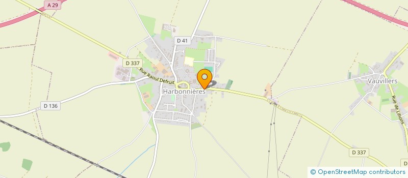 localisation de l'entreprise MONSIEUR YANN DURAND  HARBONNIERES