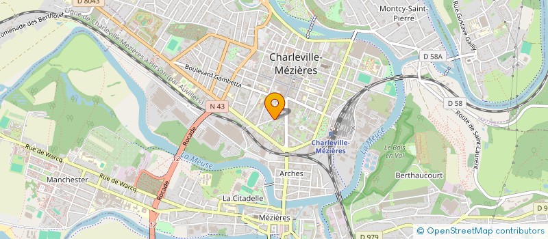 localisation de l'entreprise MONSIEUR YANN DUVAL  CHARLEVILLE-MEZIERES