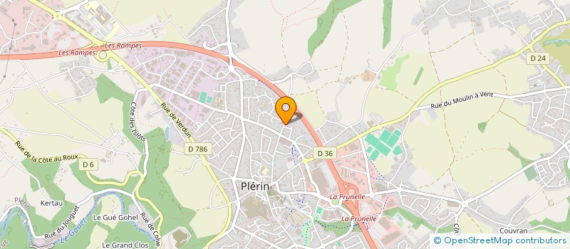 localisation de l'entreprise MONSIEUR YANN DUVAL à PLERIN
