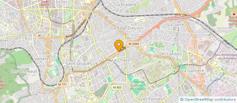 localisation de l'entreprise MONSIEUR YANN-EDDY FONTAINE  CLERMONT-FERRAND