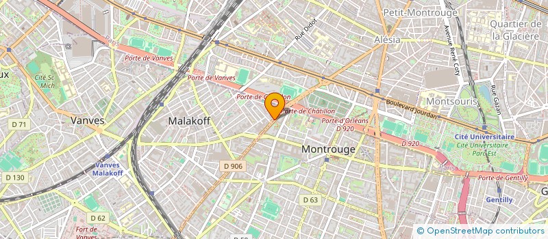 localisation de l'entreprise MONSIEUR YANN ELLUL à MALAKOFF