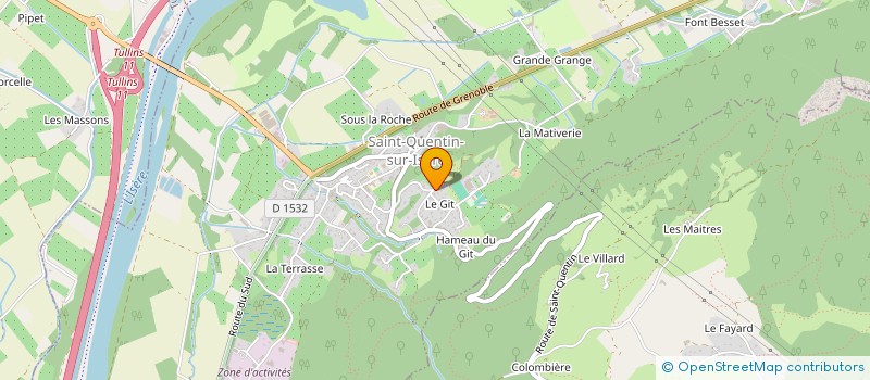 localisation de l'entreprise MONSIEUR YANN ERIC FOUILLE  SAINT-QUENTIN-SUR-ISERE