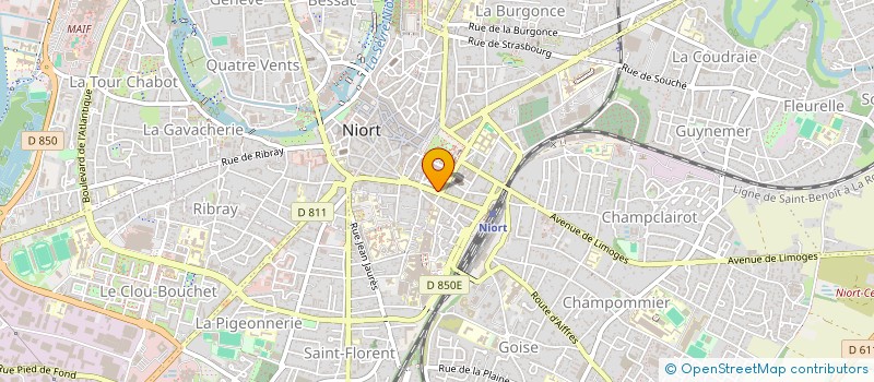 localisation de l'entreprise MONSIEUR YANN-ERIC HOCQUARD à NIORT