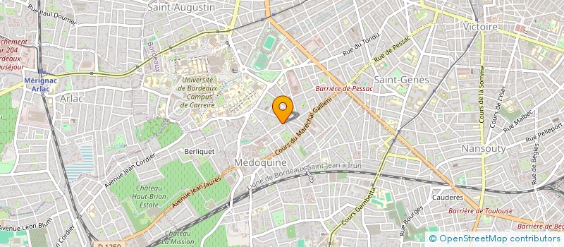 localisation de l'entreprise MONSIEUR YANN-ERIC VIRALDE  BORDEAUX