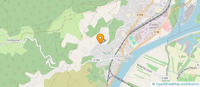localisation de l'entreprise MONSIEUR YANN ESTEOULE  LA-VOULTE-SUR-RHONE