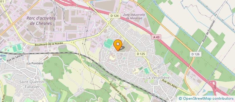 localisation de l'entreprise MONSIEUR YANN EVRIN  LA VERPILLIERE