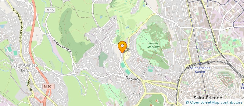 localisation de l'entreprise MONSIEUR YANN FABES  SAINT-ETIENNE