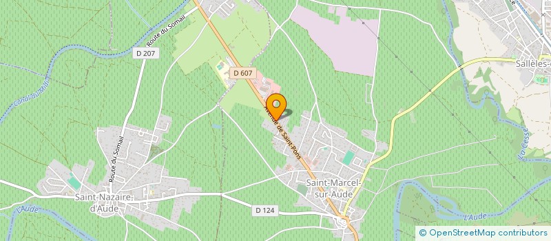 localisation de l'entreprise MONSIEUR YANN FABREGAS  SAINT MARCEL SUR AUDE