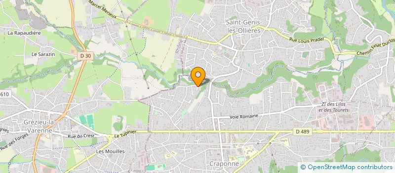 localisation de l'entreprise MONSIEUR YANN-FANCH PIGEON  CRAPONNE