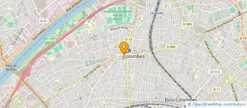 localisation de l'entreprise MONSIEUR YANN FERY à COLOMBES