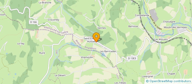 localisation de l'entreprise MONSIEUR YANN FILLETON  AMPLEPUIS