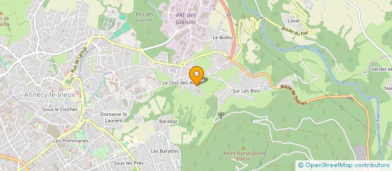 localisation de l'entreprise MONSIEUR YANN FLORENTIN à ANNECY