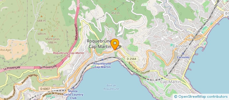 localisation de l'entreprise MONSIEUR YANN FOUILLET à ROQUEBRUNE-CAP-MARTIN