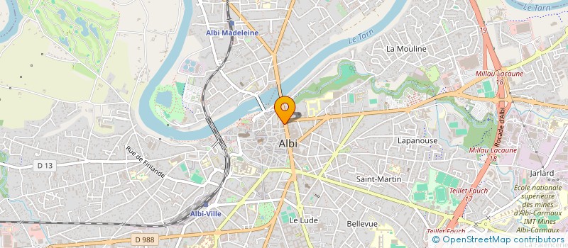 localisation de l'entreprise MONSIEUR YANN FOURTET à ALBI