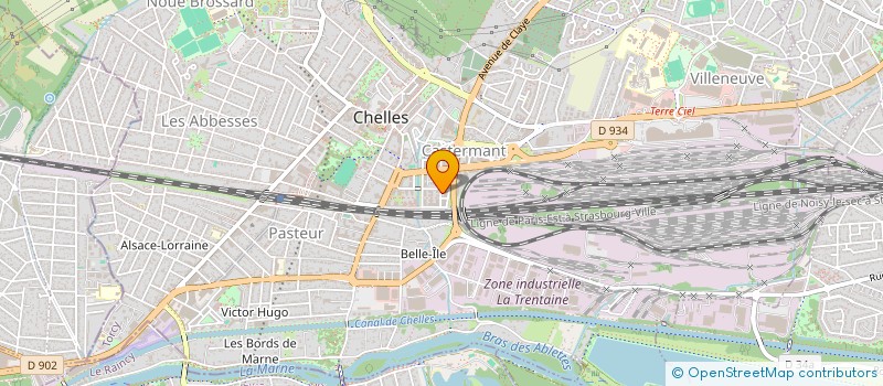 localisation de l'entreprise MONSIEUR YANN FRANCOIS  CHELLES