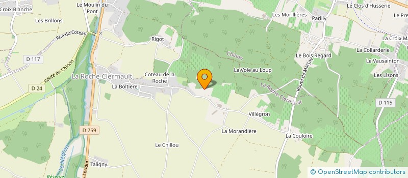 localisation de l'entreprise MONSIEUR YANN FREDERICQUE à LA ROCHE-CLERMAULT